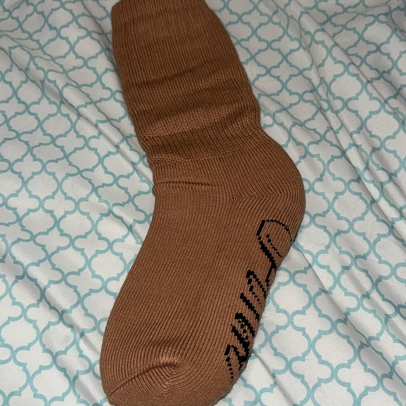 Brown Ribbed Socks - Picture 2 of 3